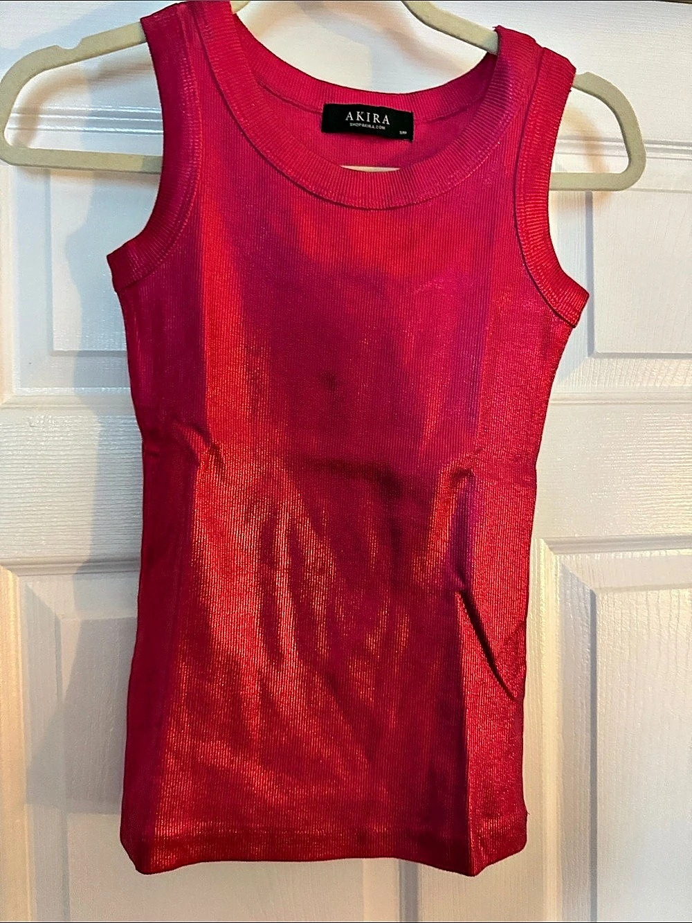 Akira Ribbed Tank Top in Pink Size Small/Medium Like New